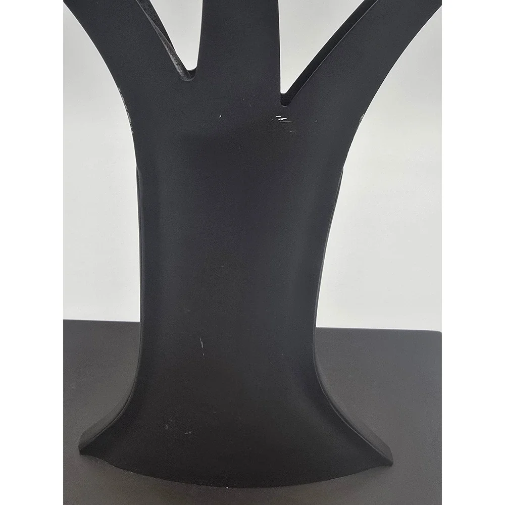 Hallmark 2003 Metal Jewelry Tree Stand Verdigris Leaves Bronze Tone Organizer